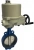 Затвор дисковый поворотный ABRA Ду150 Ру16 BUV-VF826D, межфланцевый, корпус - чугун, диск - чугун, с электроприводом, EPDM в Ярославле