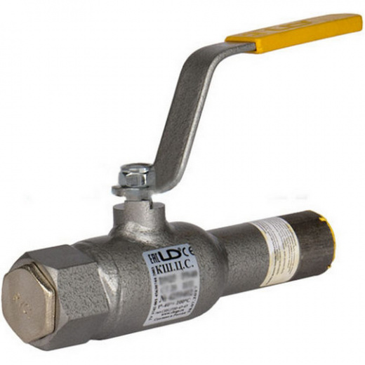 Кран шаровый LD КШЦС Gas 032.040.П/П.02. стальной ст.20 Ду32 Ру4,0МПа в Ярославле